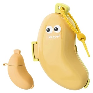 1pc Banana Portable <b>Toothbrush</b> Travel <b>Case</b>, Dust-proof Bristle Protector, Compact Bacteria-resistant Storage - Product Image 1