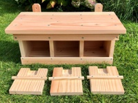 Maison pour moineaux 3 places en bois