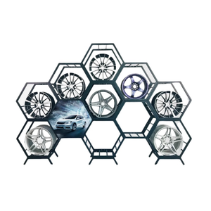 Présentoir <span class=keywords><strong>de</strong></span> roue conçu sur mesure et personnalisé avec éléments d'intégration <span class=keywords><strong>de</strong></span> marque <span class=keywords><strong>pour</strong></span> la promotion <span class=keywords><strong>de</strong></span> la marque dans les magasins automobiles - Product Image 5