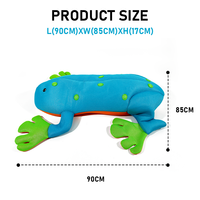 Flotteur de piscine en forme de grenouille, pouf animal flottant, pas besoin de gonflage, jouet de piscine flottant en forme de grenouille, maille