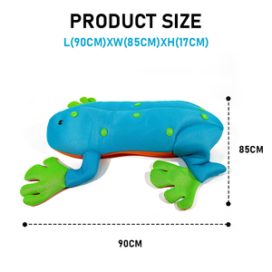 पूल अस्थायी पशु बीन बैग मेंढक पूल फ्लोट कोई मुद्रास्फीति जरूरत अस्थायी पूल खिलौना मेंढक आकार जाल - Product Image 2