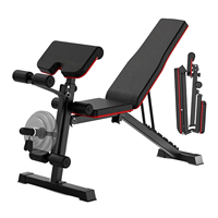 Banc d'hyperextension ONESTAR SPORTS Trend pliable à 40 degrés, 5 niveaux réglables, banc de musculation à domicile, banc d'entraînement abdominal