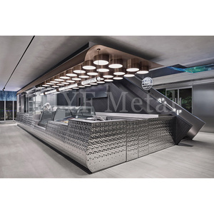 Barra de Bar de Acero Inoxidable EX971 con Almacenamiento para Uso Comercial en Interiores - Product Image 6