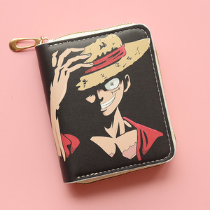 Cartone animato di alta qualità Cool un pezzo di ragno uomo portafoglio porta carte di denaro antifurto portamonete con cerniera per i ragazzi Logo personalizzato - Product Image 2