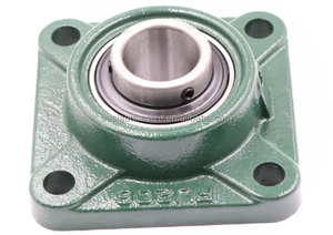 SL UCF205 Square Flange <b>Mounted</b> Ball Bearing, 4-Bolt Cast Iron Housing Insert Bearing for Industrial Machinery - Product Image 2