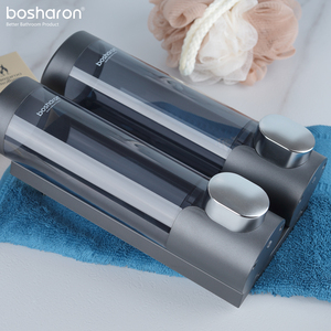 Hiện Đại Màu Đen Của Nhãn Hiệu Treo Tường Nhà Bếp Nhà Vệ Sinh Báo Chí Loại 320Ml * 2 Xà Phòng Dispenser Dầu Gội Tắm Dispenser Cho Phòng Tắm Khách Sạn - Product Image 3