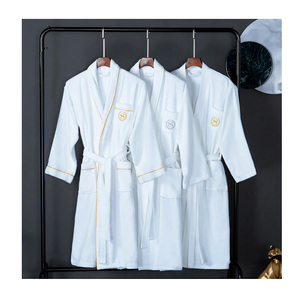 <span class=keywords><strong>Accappatoio</strong></span> Bianco per Hotel in Cotone 100% di Lusso, Termico <span class=keywords><strong>con</strong></span> <span class=keywords><strong>Collo</strong></span> <span class=keywords><strong>a</strong></span> <span class=keywords><strong>Scialle</strong></span>, per Uomo - Product Image 2