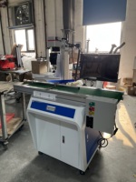 Machine de marquage laser à fibre de bureau JPT/Raycus/MAX avec CCD et grande bande transporteuse visuelle, 20W-100W, haute précision, CNC AI/DWG/DST pour