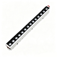 Projecteurs linéaires à grille, bandes lumineuses LED encastrées, éclairage anti-éblouissement, CRI 95 élevé, construction en aluminium pour couloirs domestiques