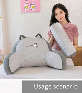 Latex Ice Silk Waist Cushion Wholesale <strong>Headboard</strong> Cushion Sofa Bed Dormitory Reading <strong>Pillow</strong> Removable Convenient and Practical - Product Image 5