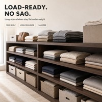 Panneau MDF mélaminé résistant à l'humidité de 15 mm, panneau de fibres à haute résistance pour étagères de placard et supports de rangement