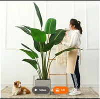 Natrual Touch Palmier du Voyageur Artificiel Faux Bananier Géant Japonais Faux Grue Fleur Plante Oiseau de Paradis Arbre