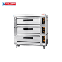 Japonés World-Seiki Horno eléctrico comercial para hornear 3 cubiertas 9 Bandeja Cocina Tostadora 380V Equipo de panadería Nueva condición
