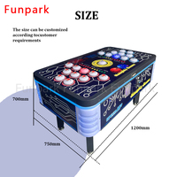 Distributeur automatique de bonbons Funpark Hit Beans avec musique et lumières, jeu de billets de loterie pour 2 joueurs, fonctionne avec des pièces de monnaie, personnalisable, adapté aux enfants