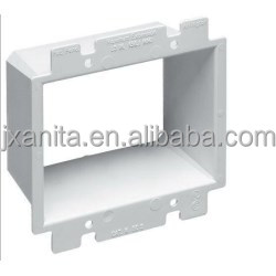 Caja de Distribución Eléctrica Extensible de 1-4 Tomas, Certificada por ETL, para Montaje en Pared/Enrasado, de PVC Blanco, IP54, Ignífuga, con Anillos de Extensión - Product Image 4