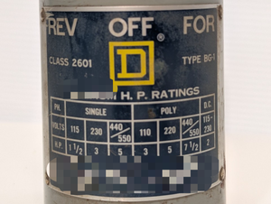 Pengendali pemrograman Plc Switch membalikkan sakelar Drum, 7.5HP 575vac Polyphase, 2601 BG-1 - Product Image 2