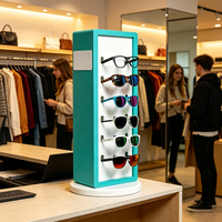 Présentoir rotatif double face pour lunettes de comptoir, support de présentation de montures de lunettes de soleil pour magasin d'optique