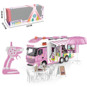 L'aventure attend 2.4G <span class=keywords><strong>Voiture</strong></span> télécommandée RC Touring Caravan Truck Toy <span class=keywords><strong>avec</strong></span> son et lumière thématiques pour garçons et filles - Product Image 3