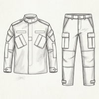 Uniforme de combat KMS, vente en gros OEM, vêtements tactiques d'extérieur élégants et tendance, style jungle et désert, personnalisables