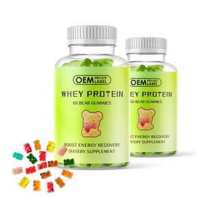 Suplemento de gomitas de proteína de etiqueta privada OEM, gomitas de proteína de suero, <span class=keywords><strong>amino</strong></span>ácidos esenciales, mejora la composición corporal - Product Image 1