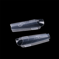 Kit de formes à ongles en gel Sandwich, 15 tailles, réutilisables, forme cercueil, pour extension d'ongles, gel de construction, formes doubles, pas besoin de formes en papier