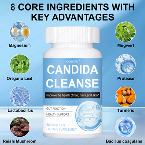 Capsule Erboristiche per la Pulizia della Candida a Marchio Privato, Equilibrio della Flora Intestinale, Supporto per la Salute dell'Intestino, Miglioramento di Pelle, Capelli e Unghie OEM ODM - Product Image 5