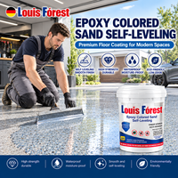 Revêtement de sol époxy de haute qualité, sable coloré, auto-nivelant, peinture époxy en vrac, garage, bricolage, résistant à la chaleur, antidérapant