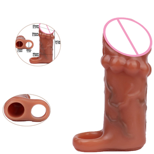 Mittelgroße Penis penetration Ärmel einführbares Kondom für Männer Erwachsene Fabrik preis Sexspielzeug - Product Image 1