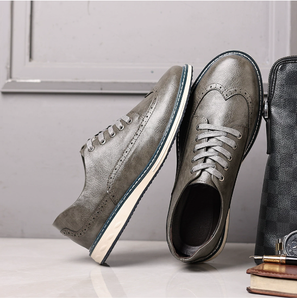 Nuevos Zapatos Casuales de Cuero para Hombre, Transpirables, Diseño Deportivo de Lujo para Negocios y Oficina, Zapatos para Caminar de Talla Grande - Product Image 3