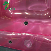 Canapé gonflable rose, fauteuil gonflable, canapé gonflable transparent en PVC, lit gonflable