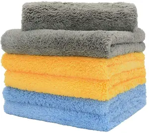 Wholesale custom 16x16in Eagle Edgeless 70/30 Super Plush Microfiber Detailing Towels for Car Cleaning Cloth