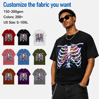Camiseta Holgada con Diseño Gráfico en la Espalda, Envío Directo de Fábrica, Soporte de Diseñador, Marca Privada OEM, para Moda