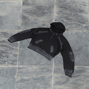 Sudadera con Capucha Extra Grande con Estampado Personalizado para Hombre - Sudadera Informal con Logotipo Personalizado en Blanco y Negro - Product Image 3