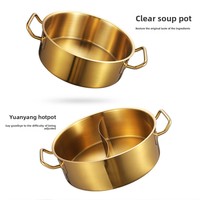 Nouveauté ustensiles de cuisine cuisson à induction marmite à soupe 32cm en métal 18/8 en acier inoxydable marmite de service marmite