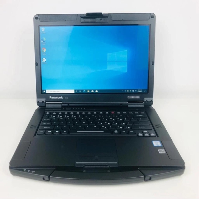 Original Toughbook FZ-55 Rugged Laptop 32 Gb 512 Gb Ssd Win 10 I5 Rs232 Serial PLC Controller