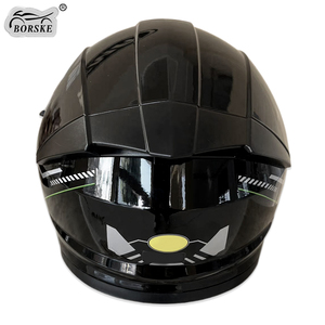 Casco de Motocicleta Abatible de Media Cara con Protección ABS Negro y Blanco, Certificado ECE/DOT, para Hombres y Mujeres, Suministro de Fábrica - Product Image 3