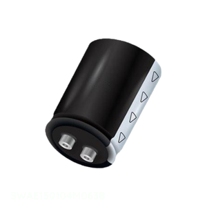 Condensador Original de la Serie SWA/ CASE E15/ CAP 010 para Montaje en Chasis SWAE150104M063B de 100 mF - Product Image 1