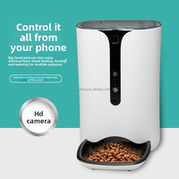 Comedero Automático para Perros, Dispensador Inteligente de Alimentos, Tazón de Acero Inoxidable, Suministros para Mascotas, Wifi 2.4G, Comedero Automático para Animales