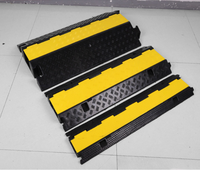 Rampe de protection de câbles en caoutchouc robuste, pont ralentisseur, cache-câbles en PVC, canal de protection de câbles pour intérieur et extérieur, plaque de protection de câbles au sol