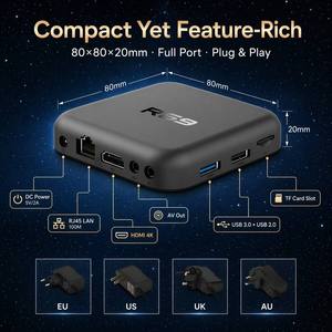 กล่องทีวี Android14 รุ่น R69 RK3518 แรม 2GB ความจุ 16GB กล่องรับสัญญาณทีวีอัจฉริยะ รองรับอินเทอร์เน็ต 2.4G/5Ghz Wifi6 เครื่องเล่นมีเดีย R69 RK3518 - Product Image 5