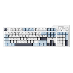 Ajazz ak35i V3 Max RGB không dây USB màu xanh trắng chơi game Bàn phím hot swappable cơ khí Thiết bị chuyển mạch Ba chế độ bàn phím - Product Image 6