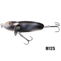 Topwater 80mm 14g bar d'eau douce Murray leurre de pêche à la morue 3D Rat Waver
