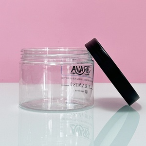 60ml 80ml 100ml 120ml Cosmetic Plastic Empty Hair <b>Scrub</b> Body Butter Jars 4oz Cream Jar clear Plastic PET Containers - Product Image 2