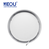 Nouveau ultra mince 5 w 7 w 9 w mince lampe monté par surface 12 w 15 w 20 w 24 w watts rond LED panneau lumineux