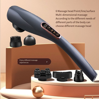 Elektrischer Ergonomischer Massagestab Handmassagegerät für den Ganzen Körper Rücken Nacken Schulter Delfin Infrarot Massagehammer Vibrationsgerät