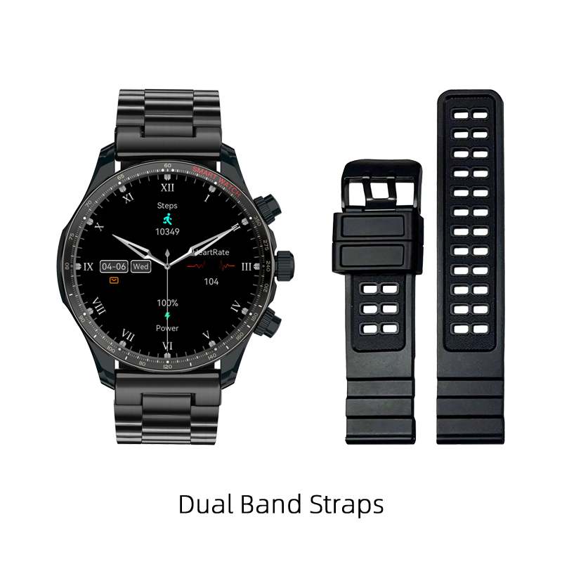 acciaio nero+silicone nero