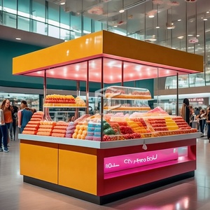 Grosir Bespoke eceran kios permen kustom Mall kios permen warna-warni kios permen untuk Mall - Product Image 3