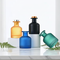 Vente en gros de flacons de parfum en verre ronds de luxe vides, diffuseurs de parfum en verre