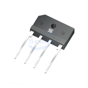 Integrated Circuits Chip TS10K80 Diodes Manufacturer Channel 4-SIP, GBL BRIDGE RECT 1PHASE 800V 10A TS4K - Product Image 1