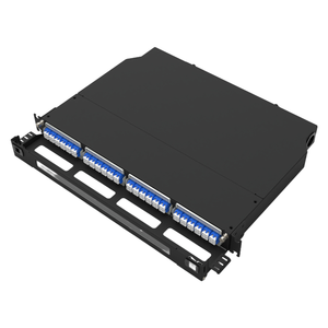 Panel de conexión de adaptador de 24 puertos certificado ISO/<span class=keywords><strong>ICE</strong></span> 11801 Panel de montaje en bastidor de <span class=keywords><strong>fibra</strong></span> óptica deslizante multifuncional de red 5G 1U - Product Image 2